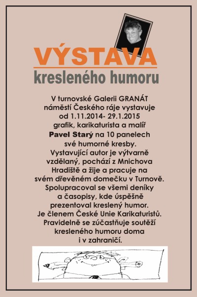 V Galerii Granát vás potěší kreslený humor Pavla Starého