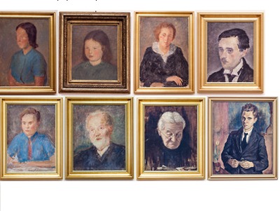 Zkuste identifikovat železnobrodské obyvatele z portrétů Vlastimila Rady