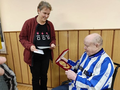 Životní jubileum 80 let oslavil činovník SK Jívan Bělá Zdeněk Fajfr