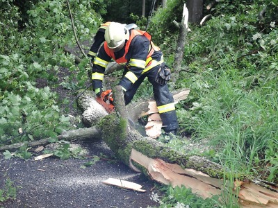 Bouřka se v sobotu prohnala Libereckým krajem