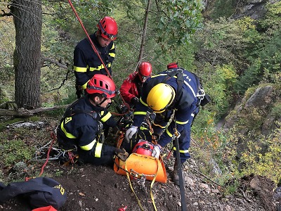 V říjnu probíhal kurz pro uchazeče o specializaci hasič-lezec