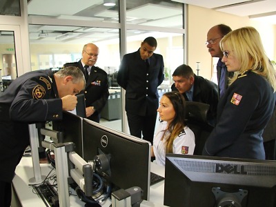 Operační středisko krajských hasičů navštívili kolegové z Německa