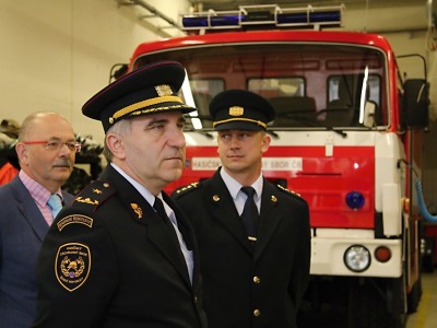 Generální ředitel HZS v rámci návštěvy kraje zajel na jilemnickou stanici