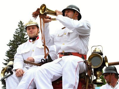 Obrazem: Oslavy 150. výročí založení hasičského sboru v Hostinném