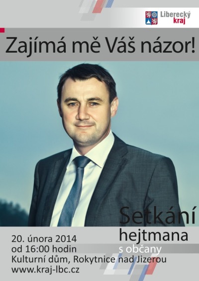 Občané Rokytnicka, zeptejte se hejtmana, zajímá ho i Váš názor!