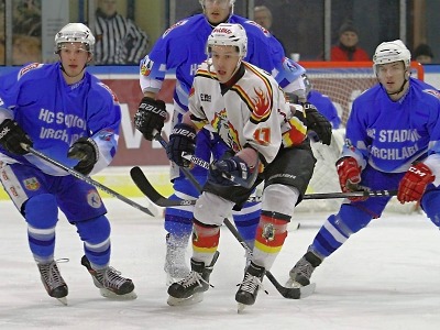 FOTO: Vrchlabí vidělo v prvním zápase play off skvělý hokej