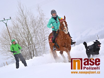 FOTO: V Lánově soutěžili v horseskijöringu