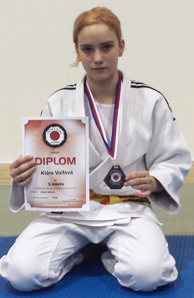 Mladá judistka Klára Volfová přivezla bronz z mistrovského přeboru