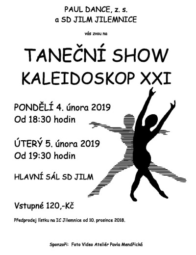 Paul Dance znovu chystá oblíbenou taneční show Kaleidoskop