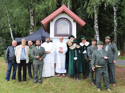 Kapličku Svatého Huberta postavili k výročí spolku Kavkázsko Libštát