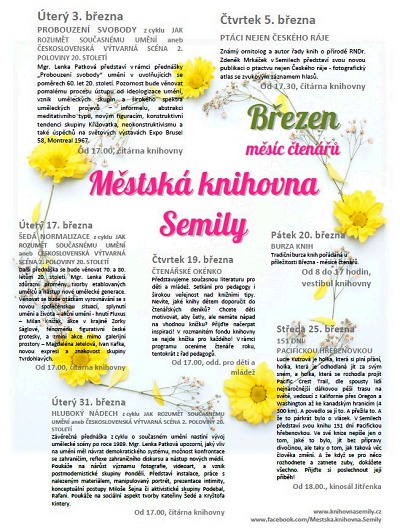Březen patří čtenářům aneb Ozvěny ze semilské knihovny