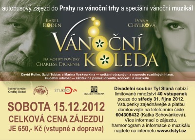 DS Tyl zve s předstihem na muzikál do vánoční Prahy