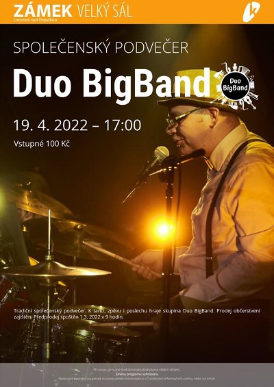 Na lomnickém zámku zahraje Duo BigBand