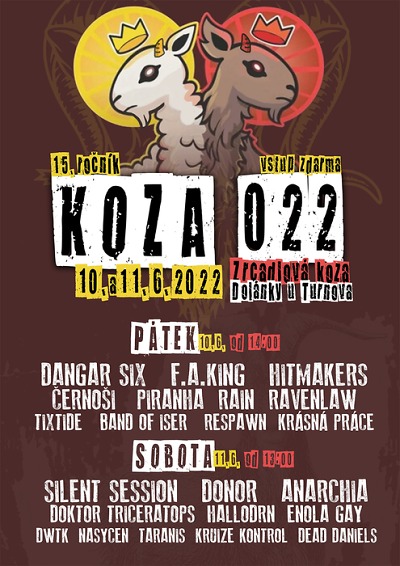 Festival Koza v Dolánkách je letos dvoudenní
