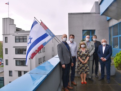 Na krajském úřadě vyvěsili vlajku Izraele