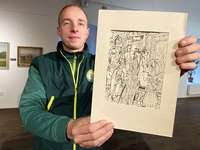 Krkonošské muzeum v Jilemnici rozšířilo sbírky o kresby Jiřího Šlitra
