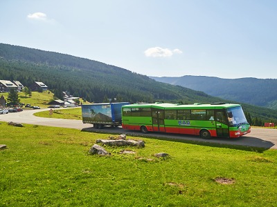 Autobusy s přepravou kol v Krkonoších zahájí provoz 28. května