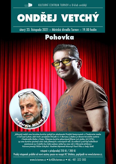 Na Pohovku v turnovském divadle se posadí Ondřej Vetchý