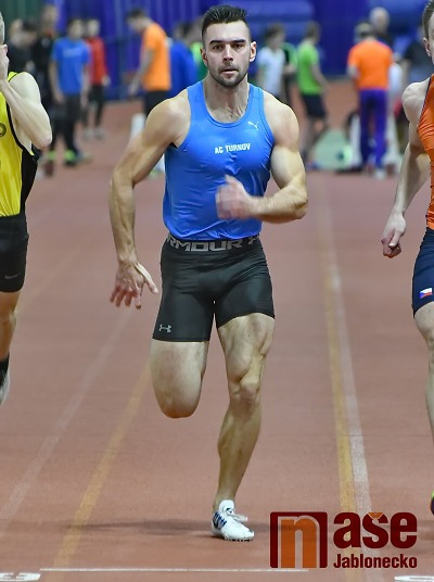 Sprinter Ladislav Víla na halové středě vylepšil rekord AC Turnov