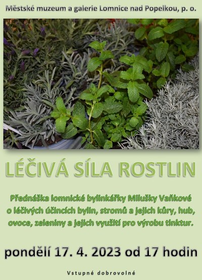 Léčivou sílu rostlin ozřejmí Miluška Vaňková