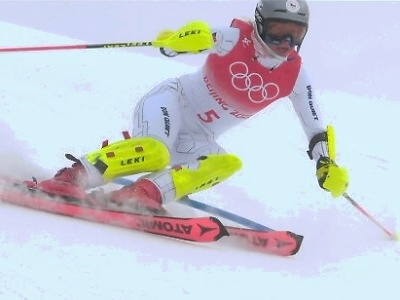 Ester Ledecká dojela v alpské kombinaci na olympiádě čtvrtá