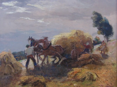 V Lomnici pořádají výstavu obrazů z místní spořitelny