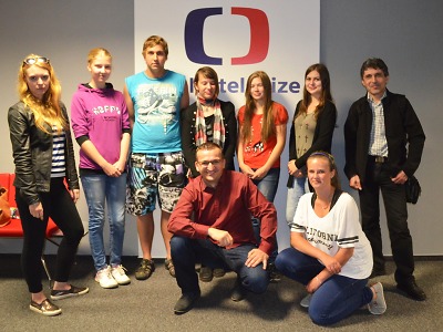 Studenti z Lomnice a Kopidlna poznávali Českou televizi a rádio Blaník