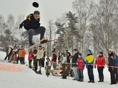 Obrazem: Lyžníci na Smržovce 2013