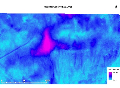 Letošní maximum na Mapě republiky je 4,8 metru sněhu