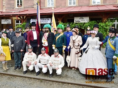 Obrazem: 150 let železniční stanice Martinice přijel oslavit Franz Josef I.