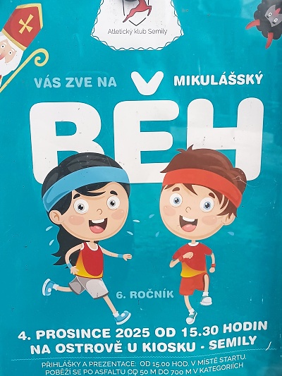 V semilském parku znovu chystají Mikulášský běh