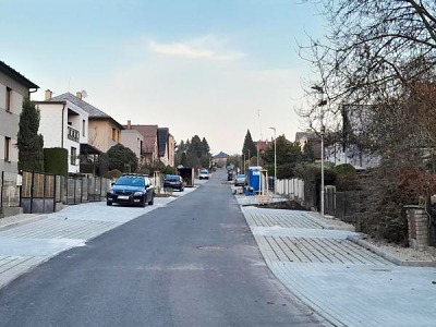 První etapa rekonstrukce Mírové ulice v Daliměřicích je hotová