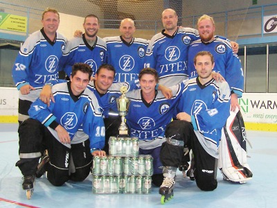 Vítězství v okresním přeboru v inline hokeji obhájili hráči IHC Lomnice B