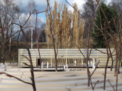 Model návrhu slunečního pavilonu je vystavený na radnici do konce září