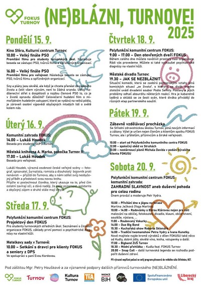 Jaký je program (Ne)blázni, Turnove! 2025