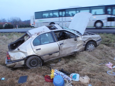 U nehody v Horkách zasahovali hasiči ze dvou krajů