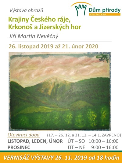 Obrazy krajin našeho regionu představuje Jiří Martin Nevěčný