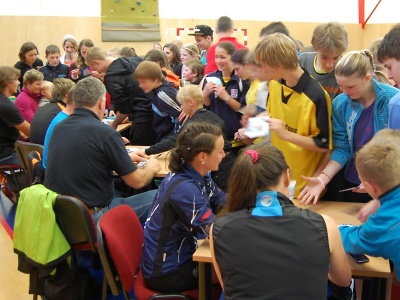 Děti plnily disciplíny Odznaku všestrannosti a na závěr fandily hvězdám