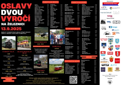 Proběhnou oslavy dvou výročí na železnici