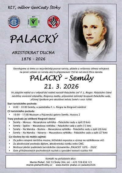 Seriál turistických akcí věnovaných Otci národa zahájí v Semilech