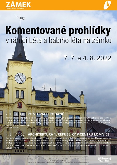 Komentované prohlídky představí lomnickou architekturu