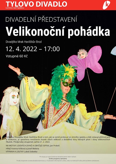 Velikonoční pohádku v lomnickém divadle uvede Divadýlko Mrak