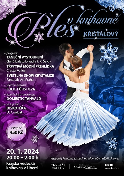 Letošní ples v krajské knihovně bude křišťálový