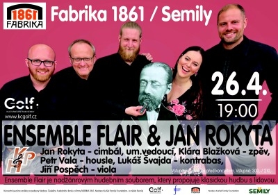 Ensemble Flair a Jan Rokyta rozsvítí Fabriku 1861