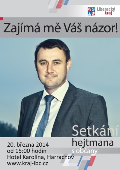 Občané Harrachovska, zeptejte se hejtmana, zajímá ho i Váš názor!