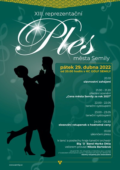 Třináctý Ples města Semily připravují na 29. dubna
