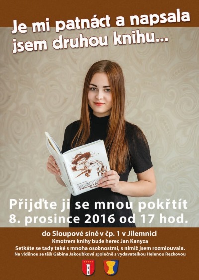 Gabriela Jakoubková napsala už druhou knihu. Pokřtí ji v Jilemnici