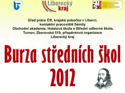 V Turnově se 2. listopadu koná Burza středních škol
