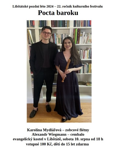 Libštátské pozdní léto 2024 zahájí Pocta baroku