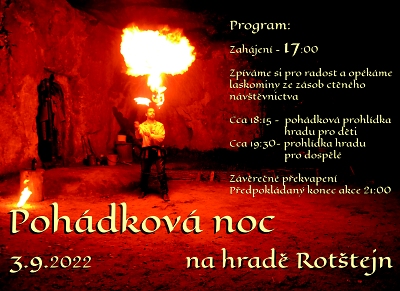 Připravují Pohádkovou noc na hradě Rotštejn